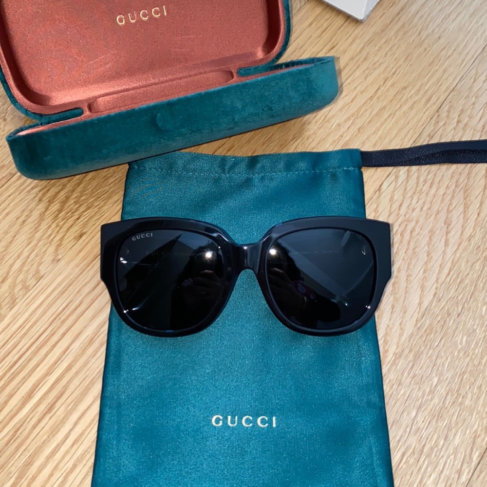 Gucci Black 55 MM Sunglasses